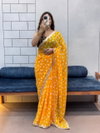 TEW Soft Georgette With Leriya Printed Embroidery Sequence Lace Sarees Bulk Orders In India
